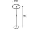 LED-Stehleuchte SLV ONE STRAIGHT 22W 1200lm 927/930 DIM weiss