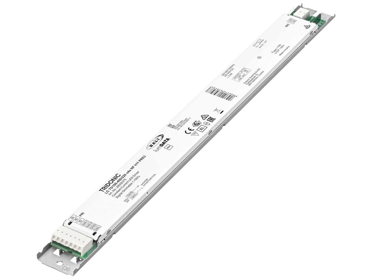 LED-Konverter Tridonic LC 100…400mA, 75W, 360×30×11mm