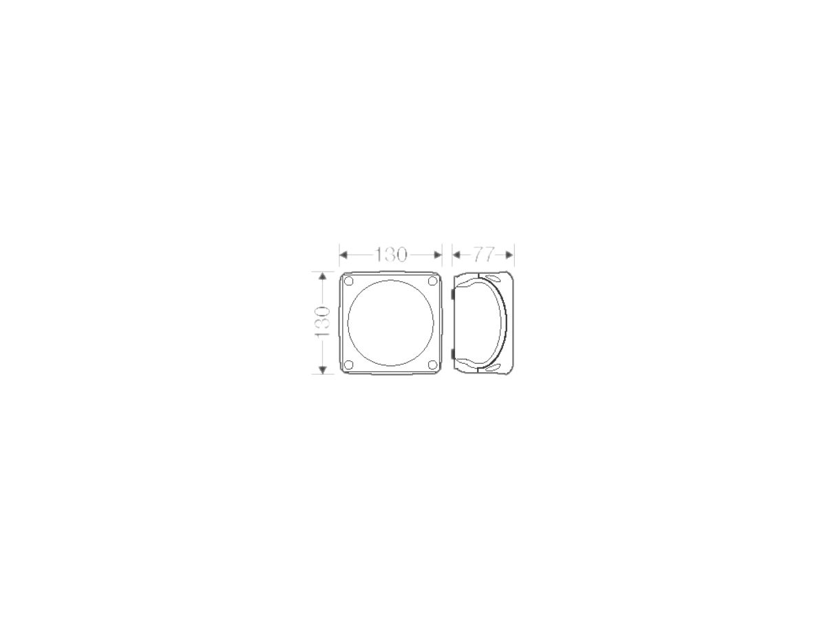 AP-Abzweigdose Hensel RK 0614 14×6mm², grau