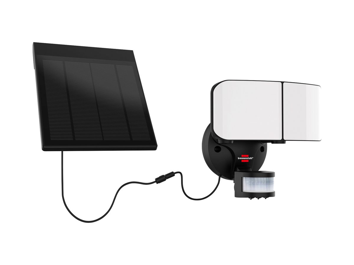 LED-Wandleuchte SOL WL 900 PIR 13W 900lm 6000K IP44 140×190×170mm schwarz