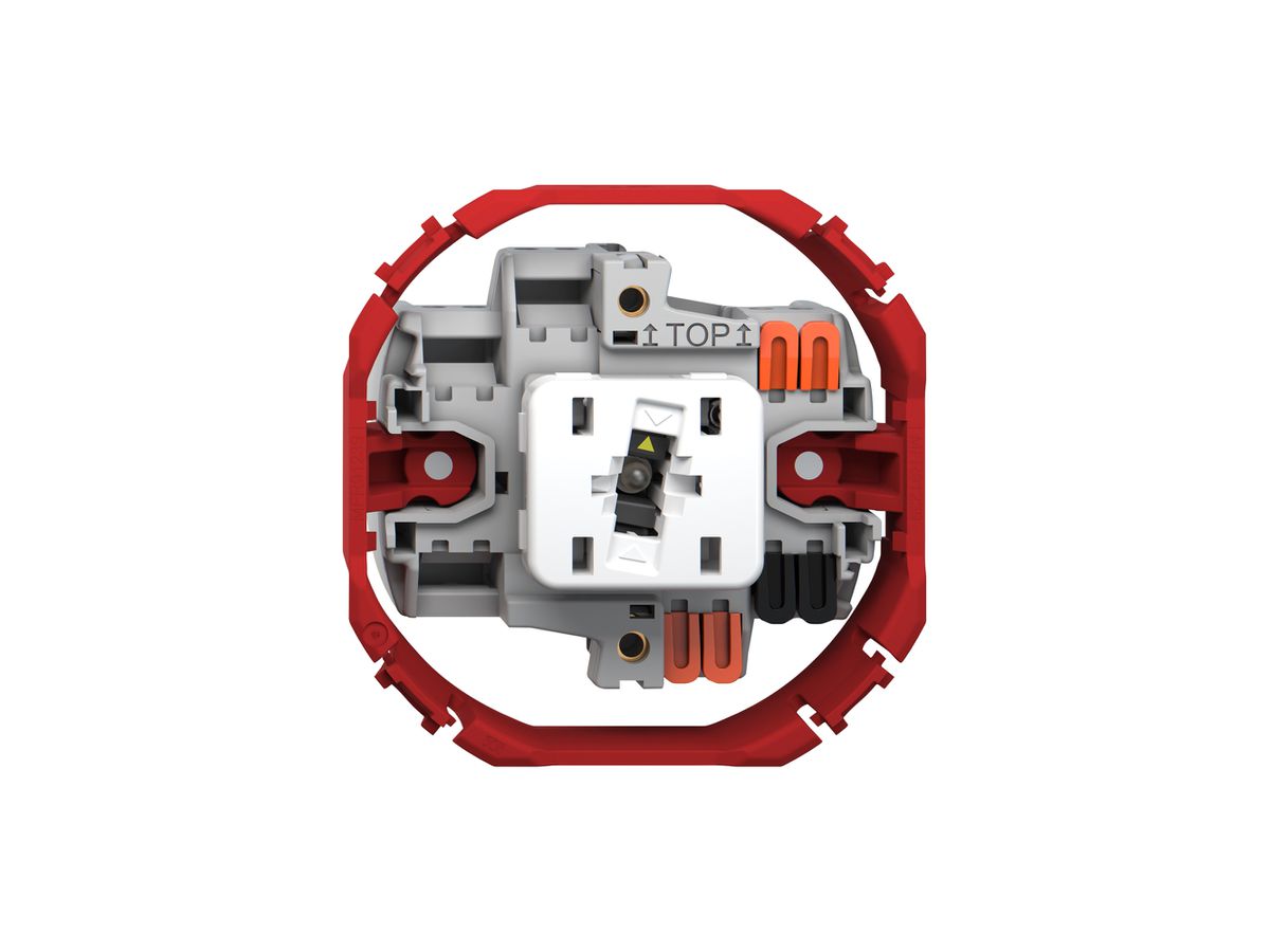 Leuchtdruckschalter Feller SNAPFIX® 3/1L Frontlinse LS gelb