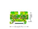 Klemme WAGO 4L 0.8…4mm² grün/gelb