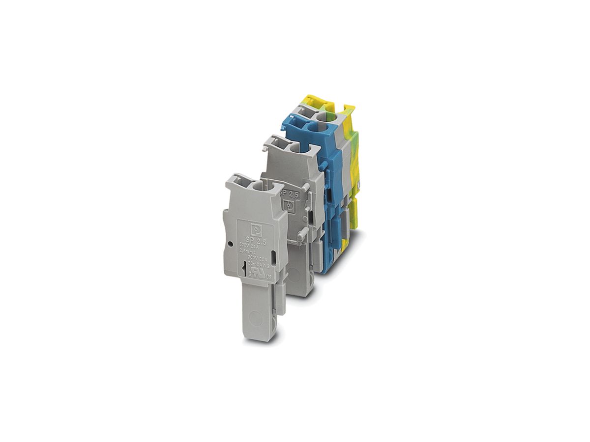 Stecker 0.08…4mm² CLIPLINE grau Zugfederanschluss links
