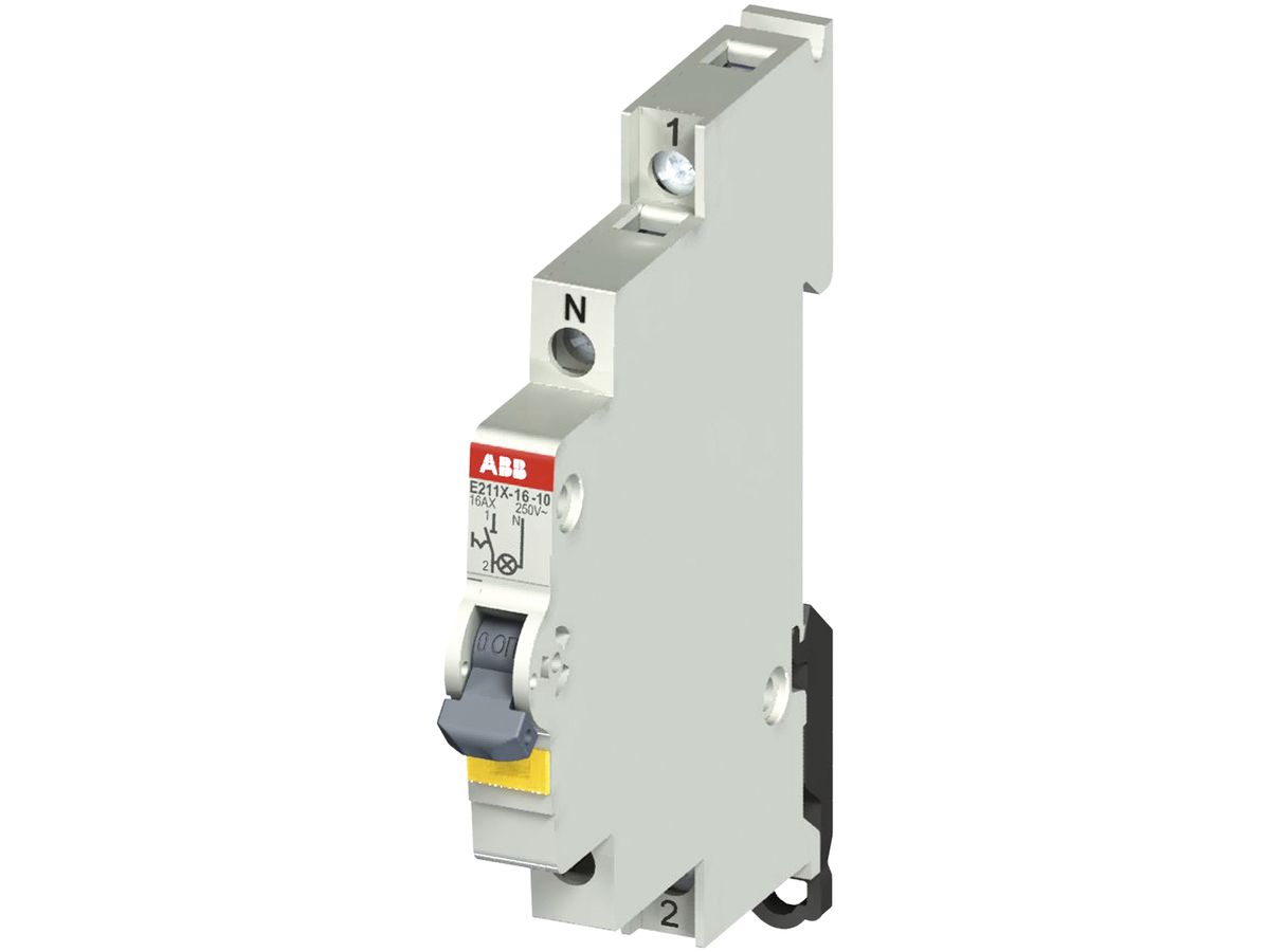 REG-Ausschalter LED ABB E211, 16A/250V 1L 1S, ½TE, "0-I"