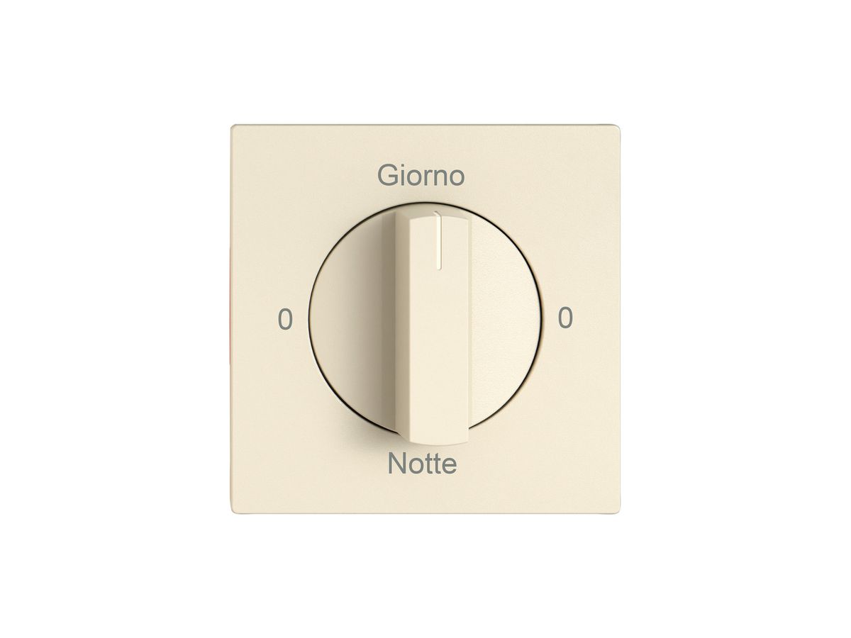 Montageset EDIZIO.liv SNAPFIX® f.Drehschalter m.Griff 0-Giorno-0-Notte cr