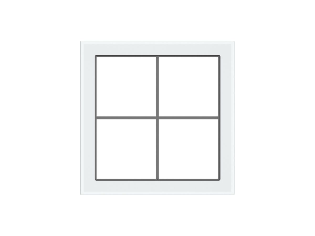 Abdeckrahmen SIDUS 2×2 weiss