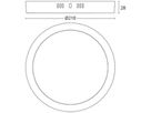 AP-LED-Downlight Philips Slim Surface 12W 1200lm 827 110° Ø210mm weiss