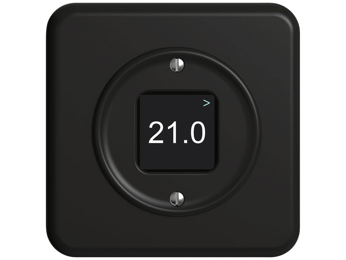 UP-Raumtemperatursensor STANDARDdue Wiser 230V 5…30°C schwarz