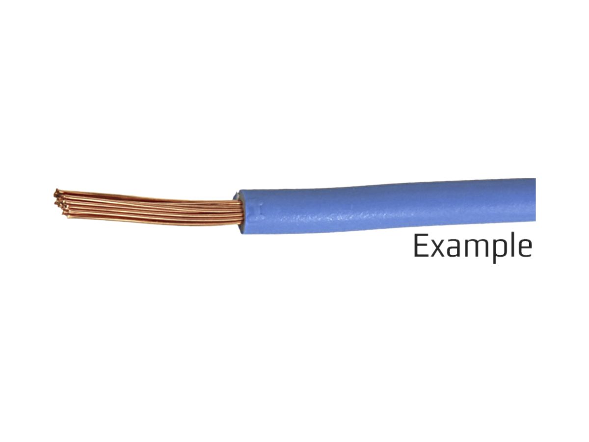 Litze 1mm² halogenfrei blau Eca