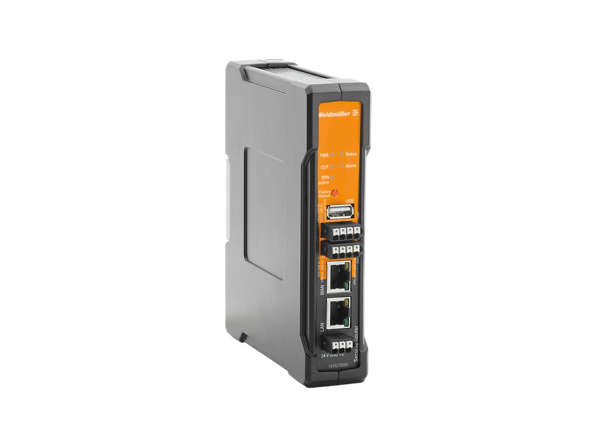 Security/NAT/VPN Router Weidmüller IE-SR GbE 2×10/100/1000 -20…70°C