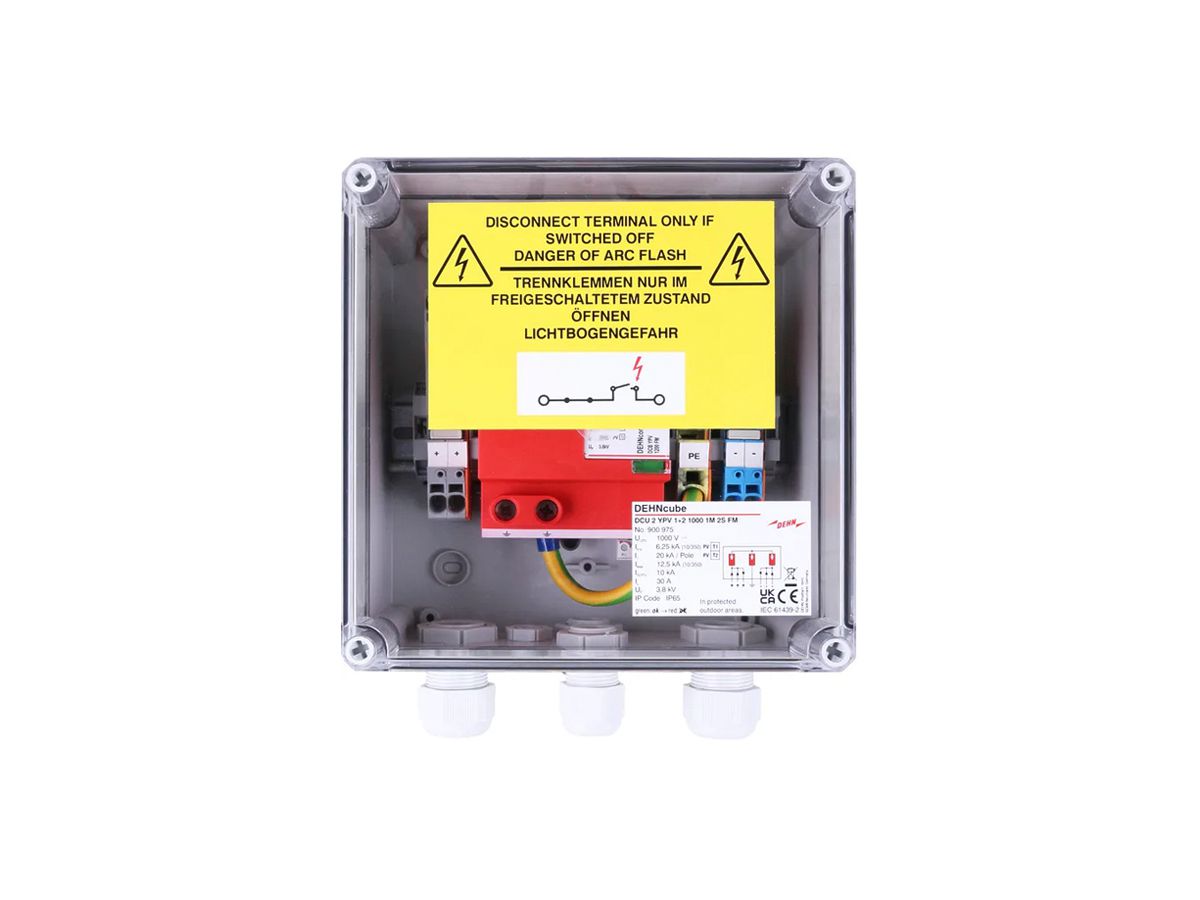 Generatoranschlusskasten DEHN SE DCU 2 YPV 1+2 1000 1M 2S FM