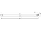 LED-Röhre LEDVANCE EXTERNAL G13 21V 7.3W 1100lm 840 603mm mattiert