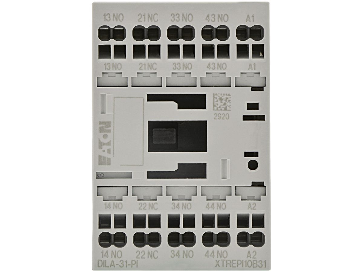 Hilfsschütz Eaton, 230V 50Hz, 240V 60Hz, 3S, 1Ö, Push-in-Klemmen