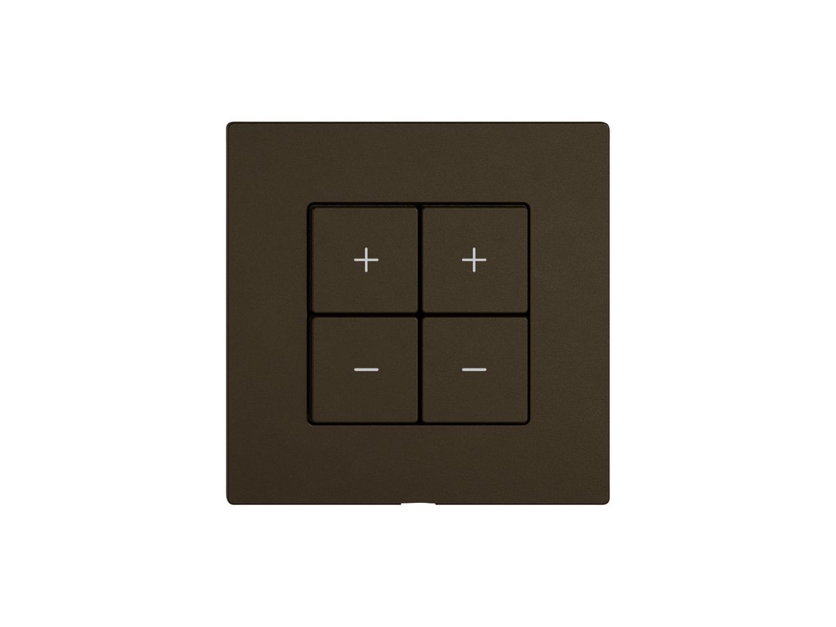 Bedienaufsatz zu Dimmer EDIZIO.liv Wiser SNAPFIX® 2K 4T br