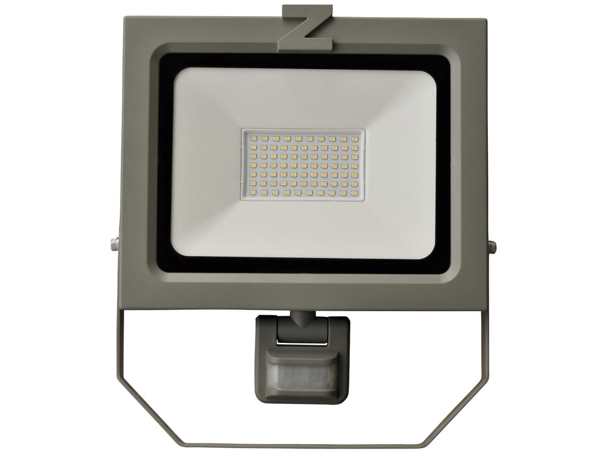 LED-Strahler Z-Licht ZL PIR 50W 5000lm 4000K IK08 IP54 grau