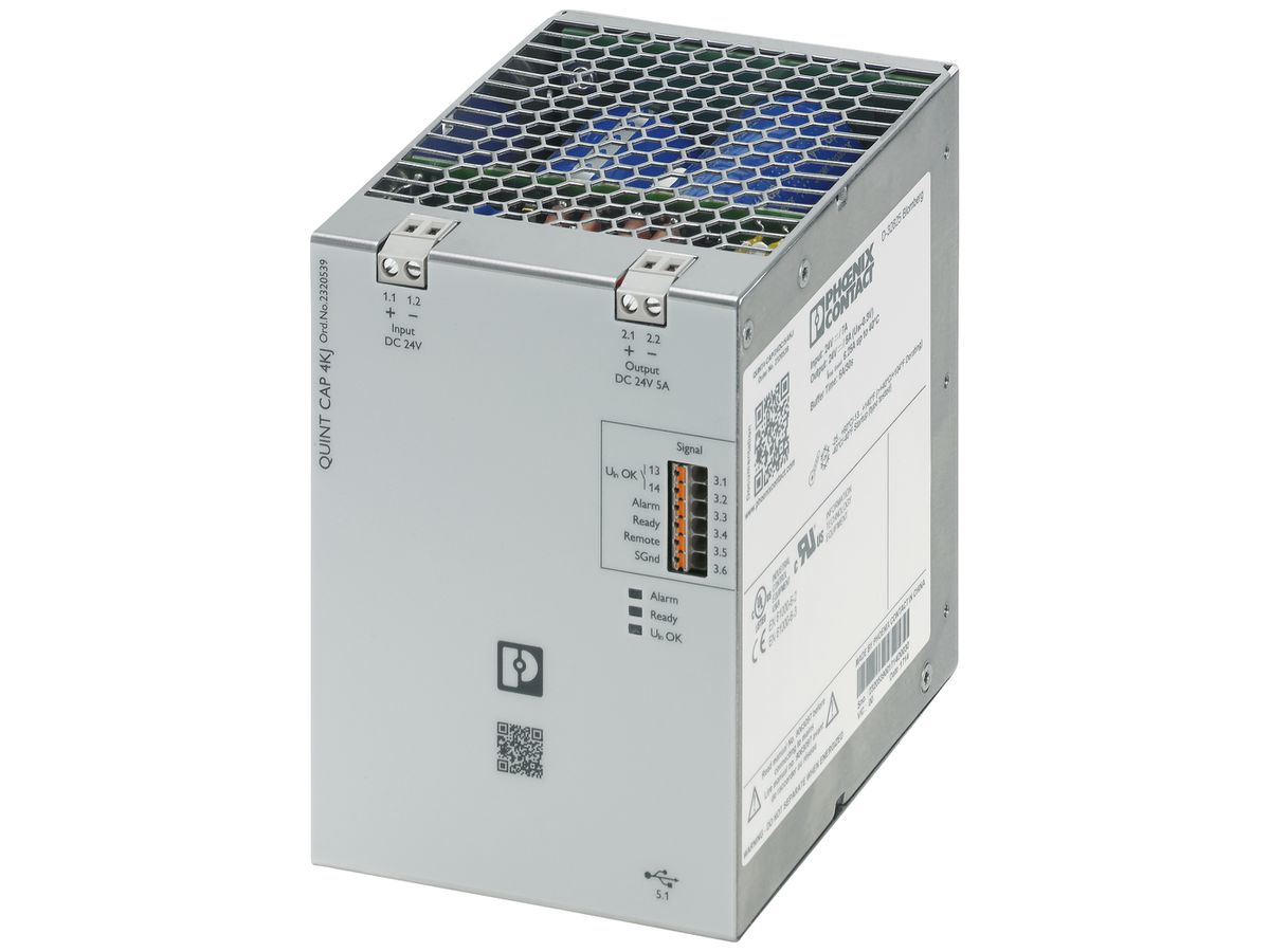 Kapazitätsmodul PX QUINT4-CAP/24DC/5/4KJ IN 24VDC OUT 24VDC/5A
