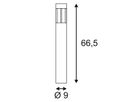 LED-Stehleuchte SLV SLOTS 65, 7W 340lm 3000K IP44 anthrazit
