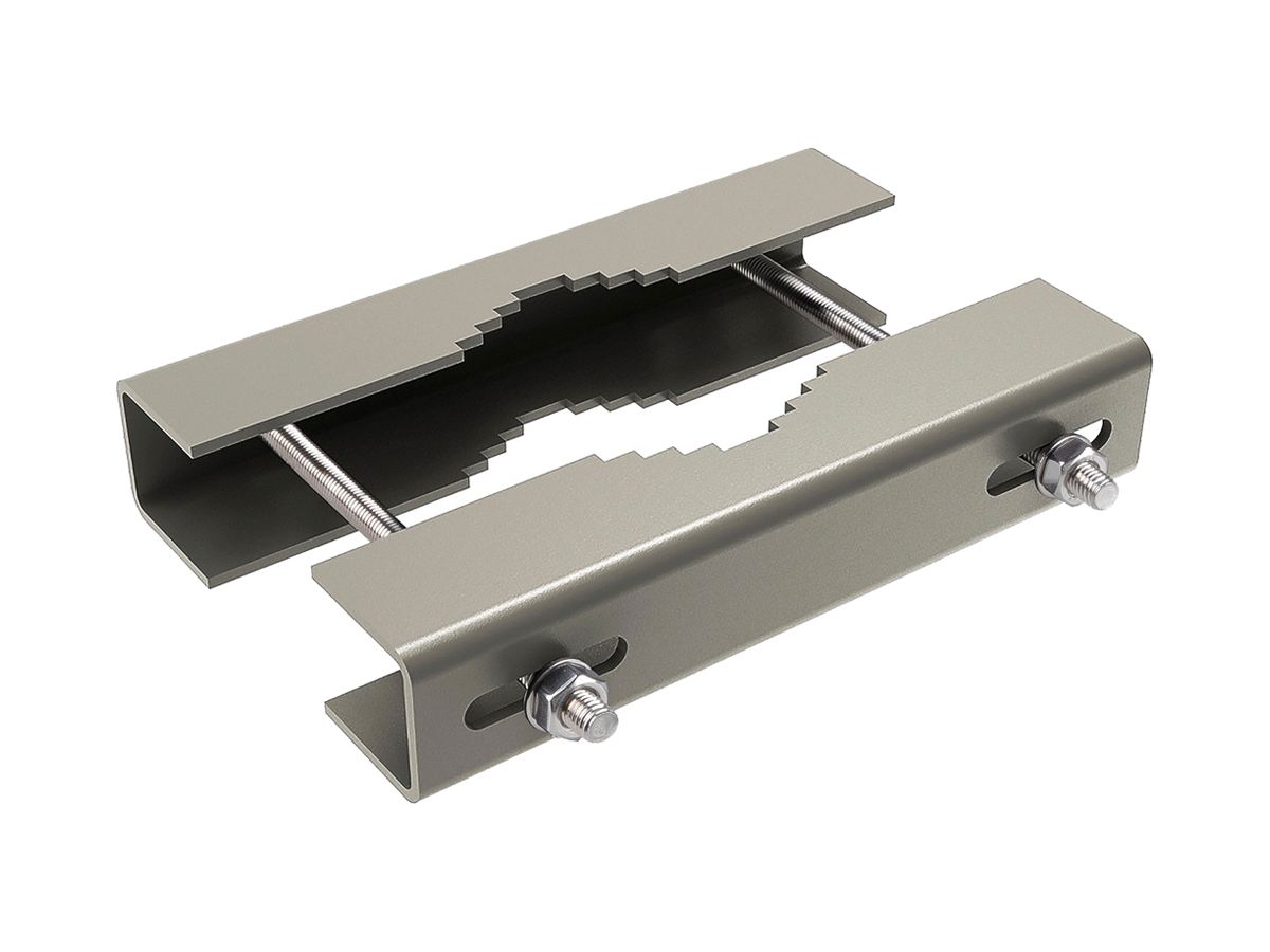 Mastklemmhalterung SLV FLOODLIGHT Stahl Ø100×200mm grau
