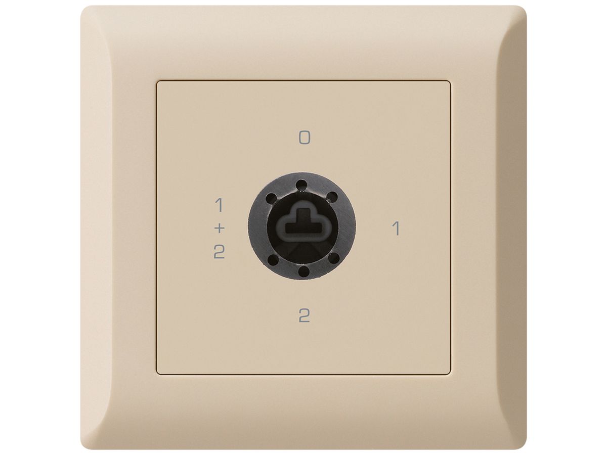 UP-Drehschalter kallysto.line 1/1L beige für Sicherheitsschloss ohne Zylinder