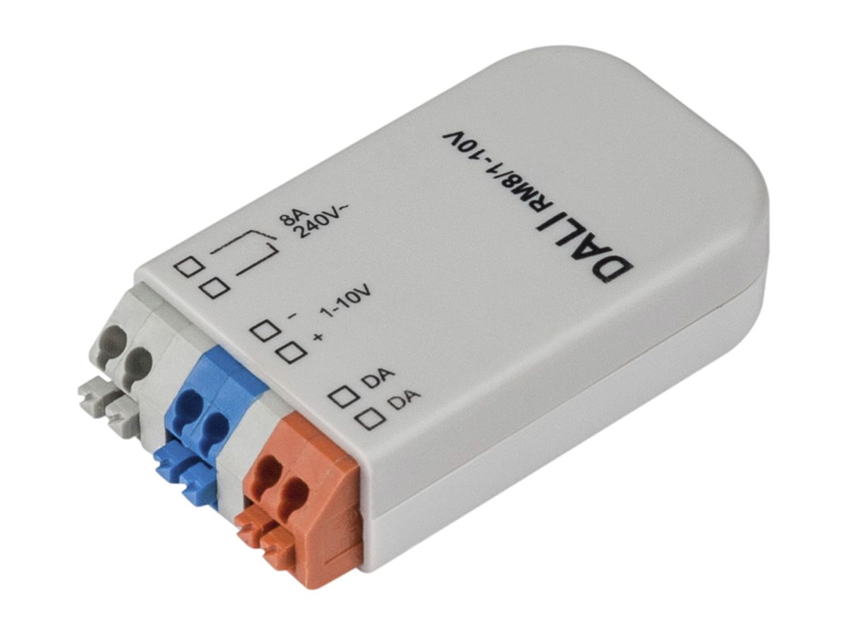 EB-Schnittstelle SLV INTERFACE DALI RM8 1…10V, von DALI auf 1…10V + ON/OFF