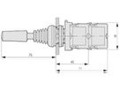Joystick Eaton M22-WJ2V 75mm IP66 vertikal