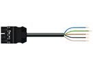 Anschlussleitung WAGO 5×1.5mm² Stecker-freies Ende 8m schwarz