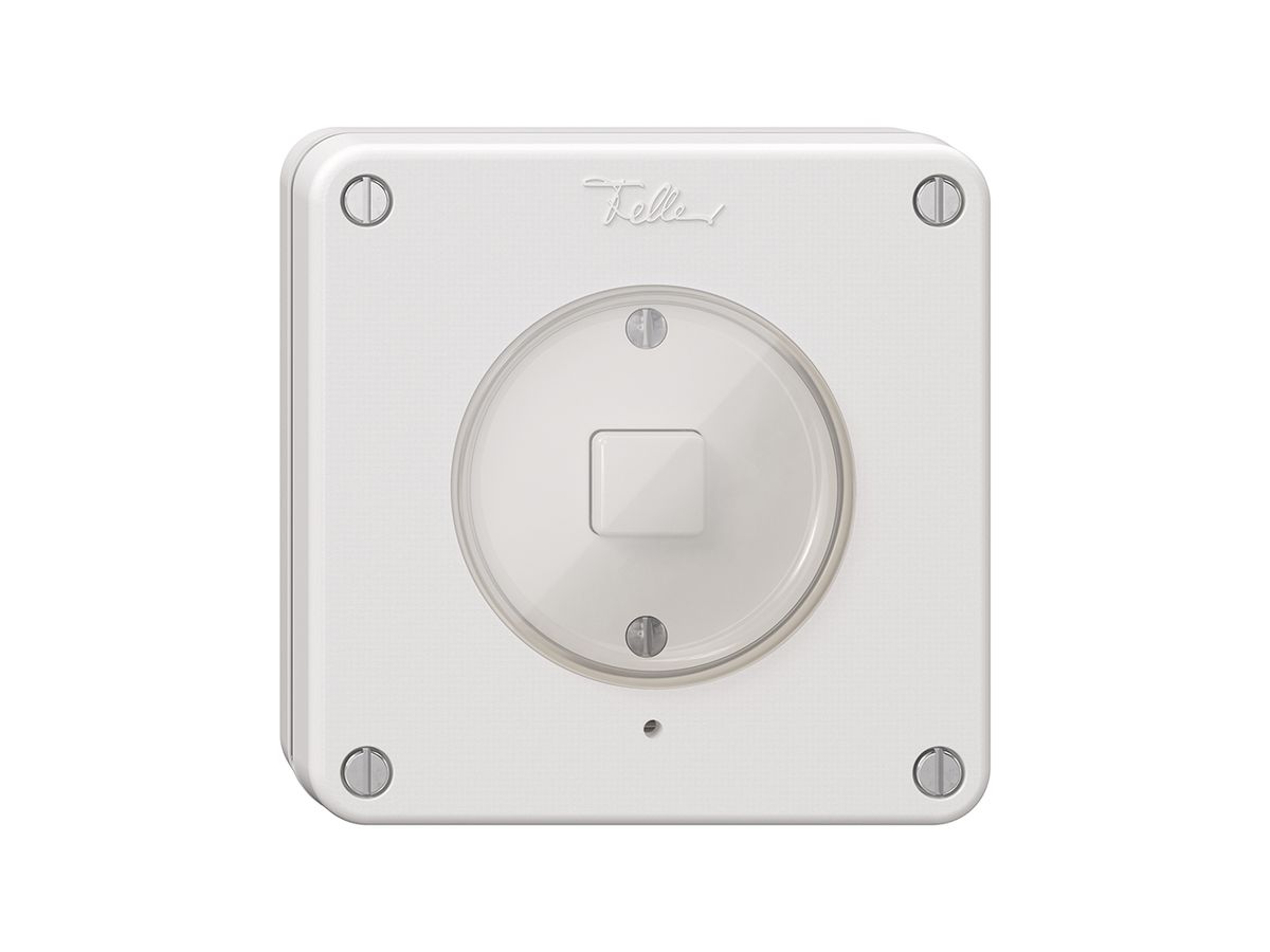 NUP-KNX-Taster 1× NEVO RGB mit Temperaturfühler weiss