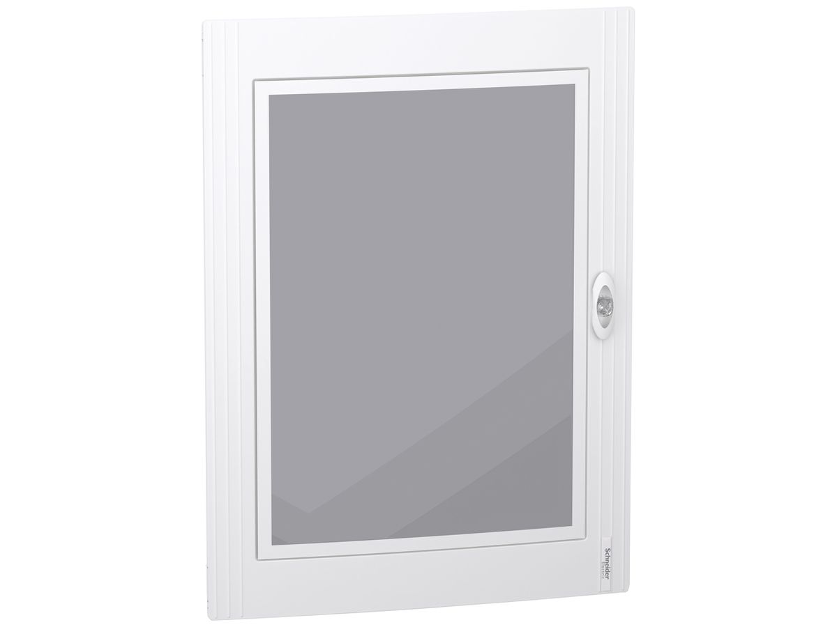 Tür SE PrismaSeT XS für 4×24TE Sichtfenster aus Glas Rahmen weiss 550×750×20mm