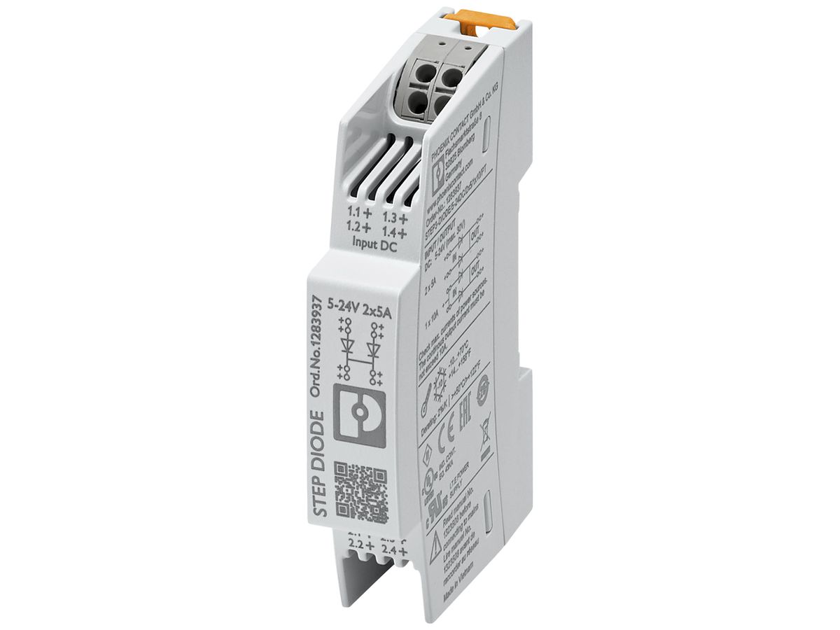 Redundanzmodul PX STEP3-DIODE/5-24DC/2X5/1X10/PT