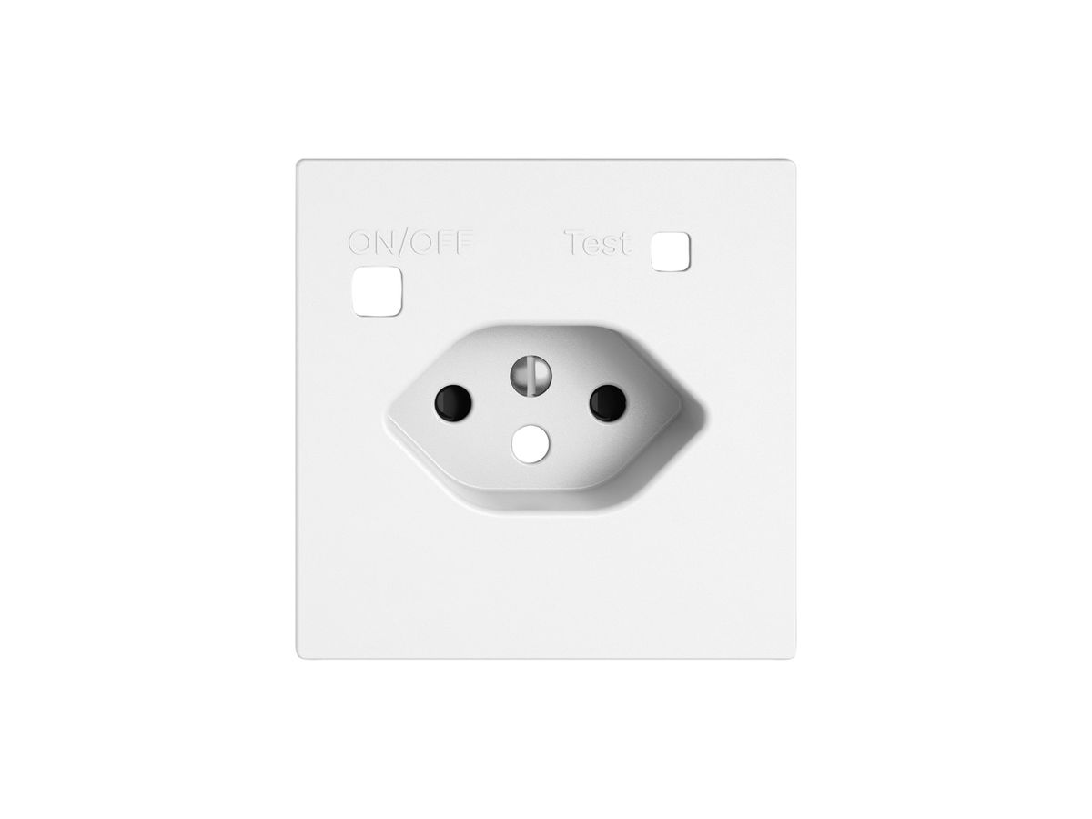 Montageset EDIZIO.liv SNAPFIX® f.Fehlerstrom-Schutzsteckdose Typ 13 Shutter ws