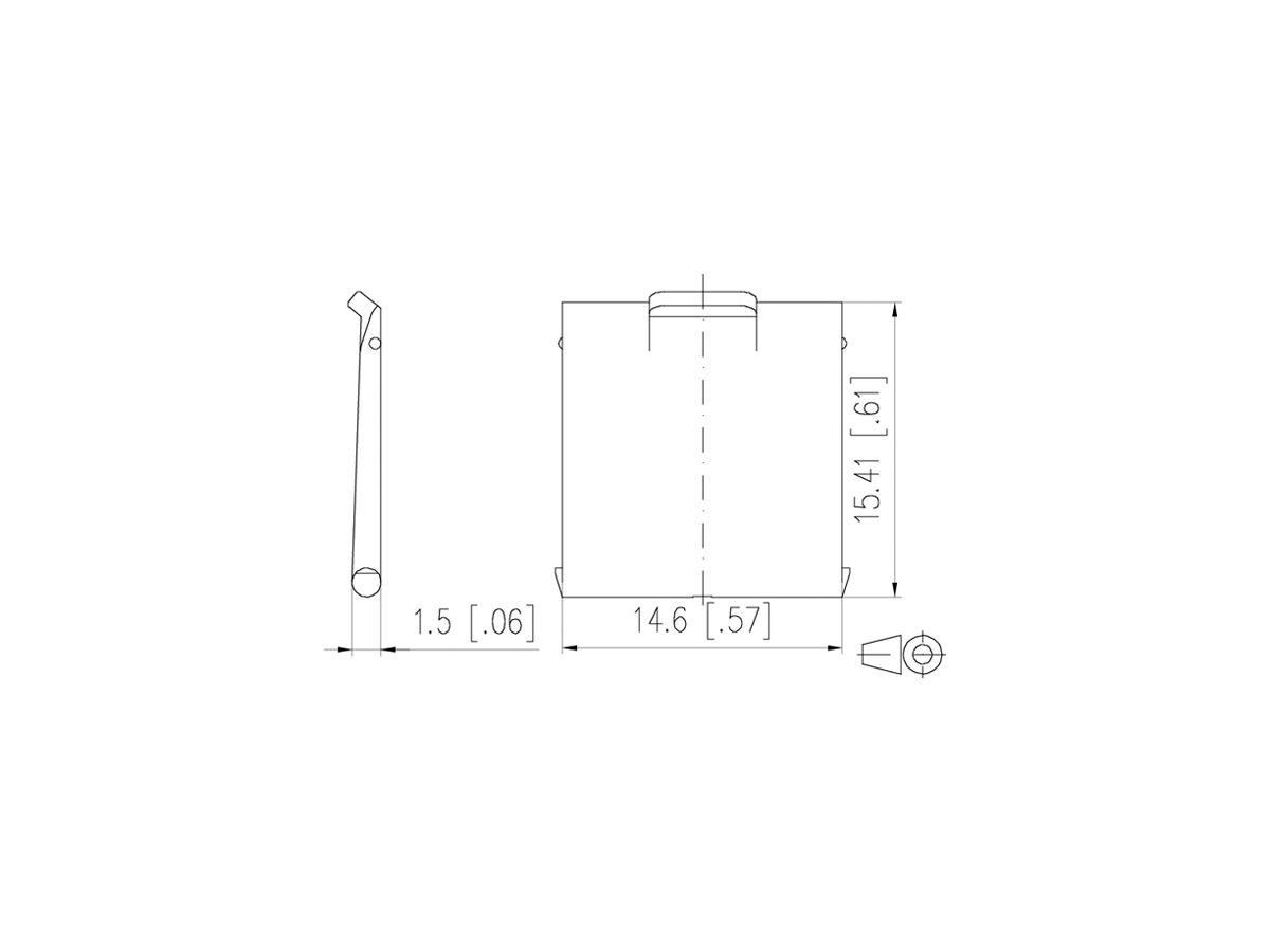 Staubschutzklappe H-LINE M, für Patchpanel, blau, 10 Stück