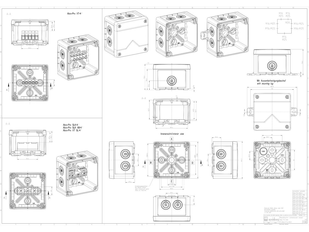 AP-Abzweigdose Spelsberg Abox 060-L 127×127×70mm IP66 gu