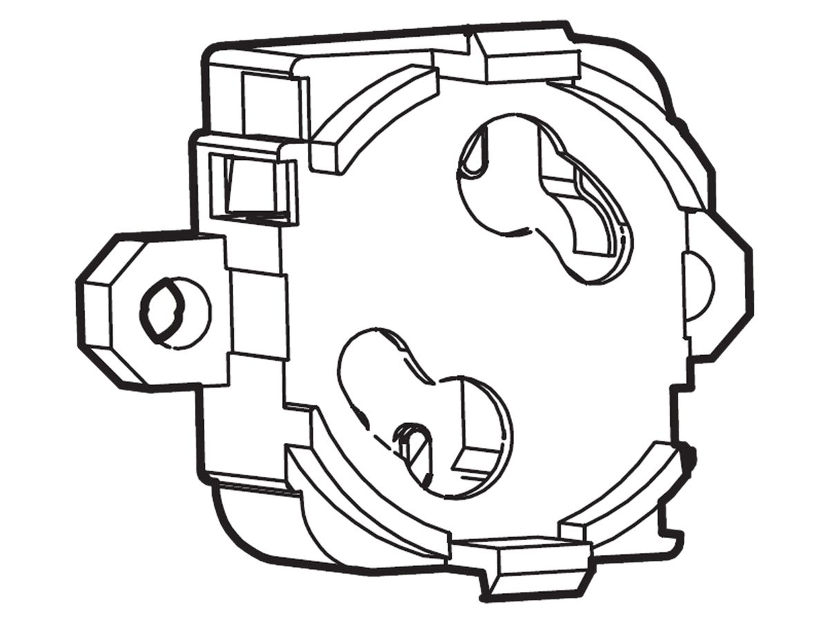 Startersockel rechteckig schraubbar