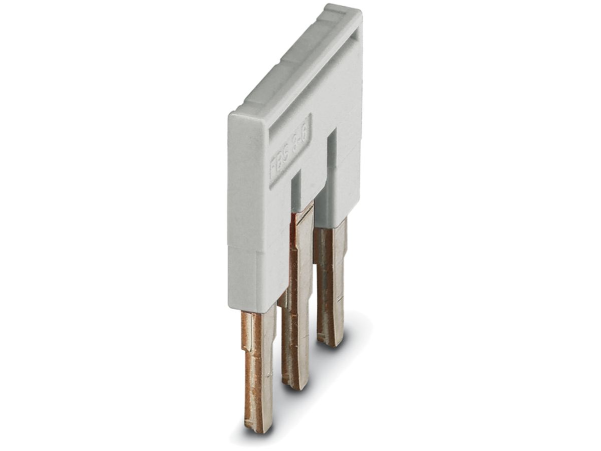Steckbrücke 6mm 3L grau CLIPLINE