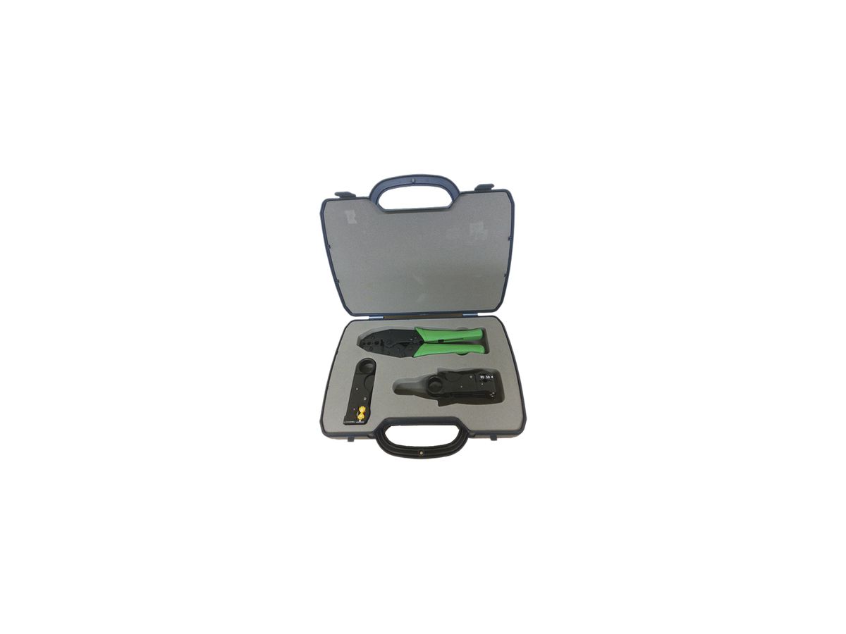 Abisolier- und Crimp-Werkzeug-Set für RG+Twinax