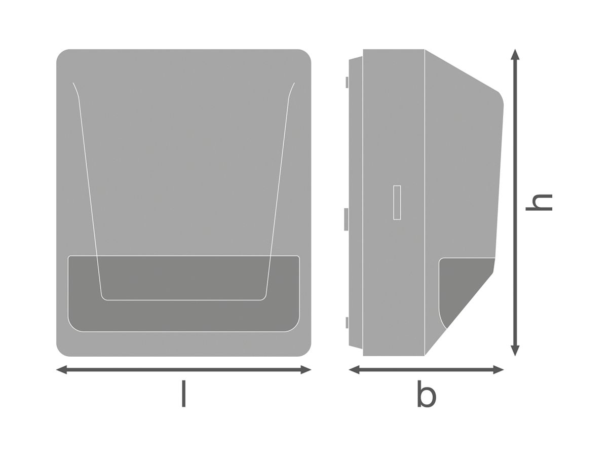 Bewegungs-/Lichtsensor LDV SENSOR WALL 180DEG, IP55 anthrazit