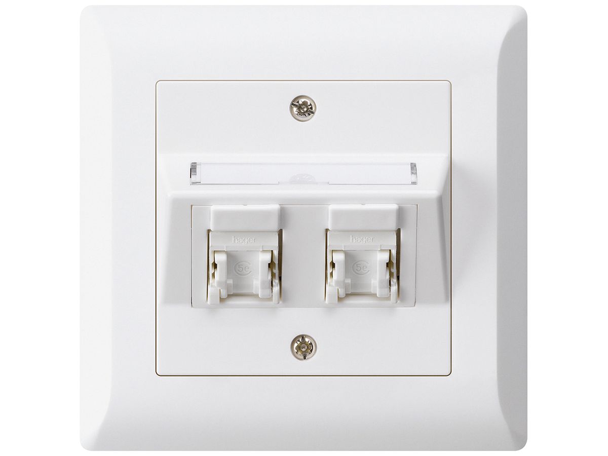 UP-Dose kallysto.line C Kat.5e 2RJ45/u weiss