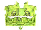 Durchgangsklemme WAGO TOPJOB-S 2050 1mm² 2L mit Rastfuss grün/gelb