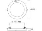 LED-Downlight Feilo Sylvania START 5IN1 PIR Ø227mm 18W 1800lm 3000…6500K VWB