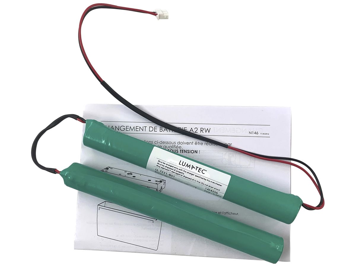 Akku-Set Lumatec 7.2V 2100mAh NiMH Ø17.5×150mm