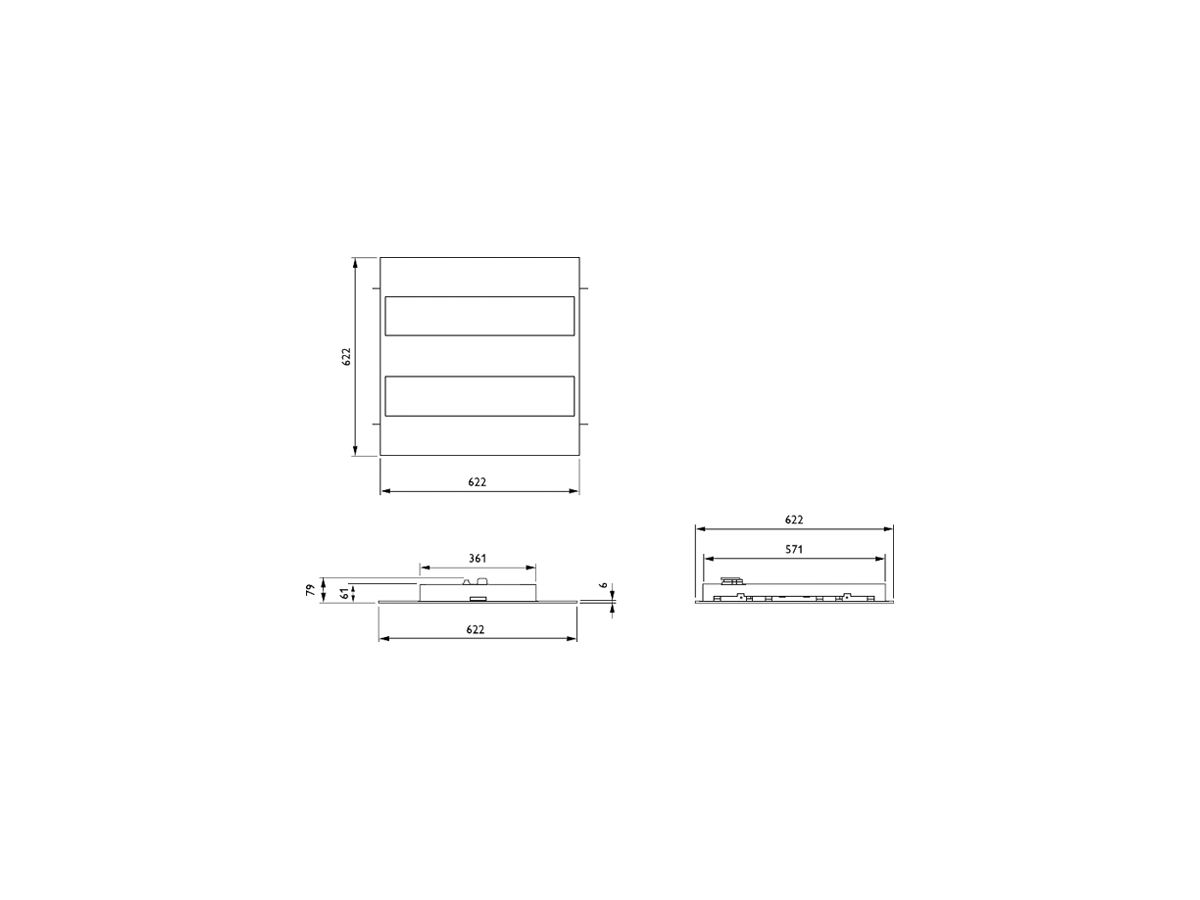 EB-LED-Deckenleuchte FlexBlend RC342B LED28S/940 SRD W62L62 VPC PCS U4 weiss