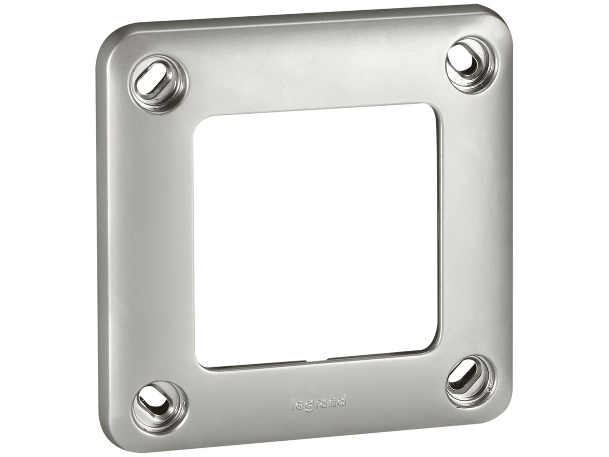 UP-Abdeckrahmen 1×1 Soliroc verchr.