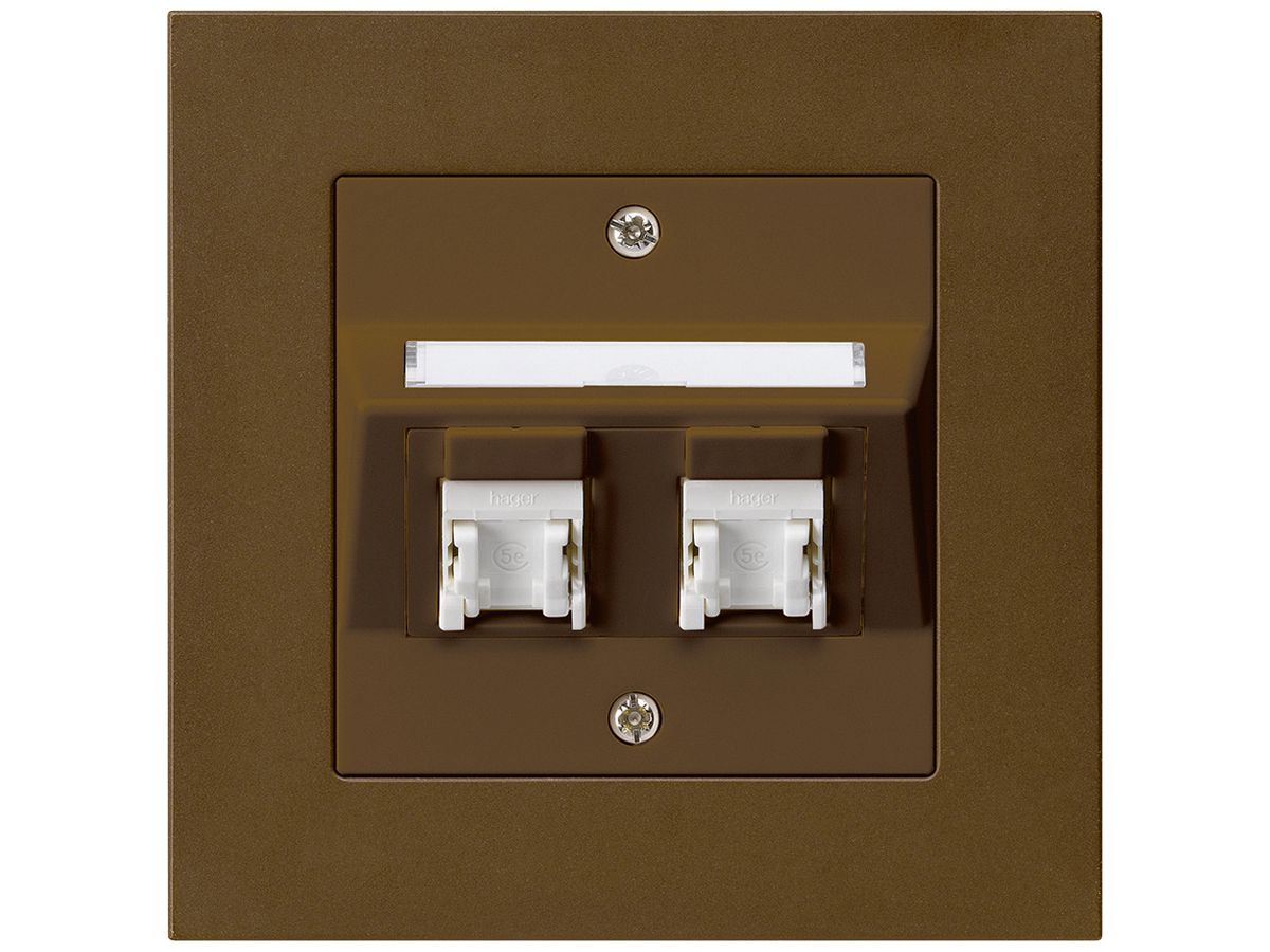UP-Dose kallysto.pro C Kat.5e 2RJ45/u braun