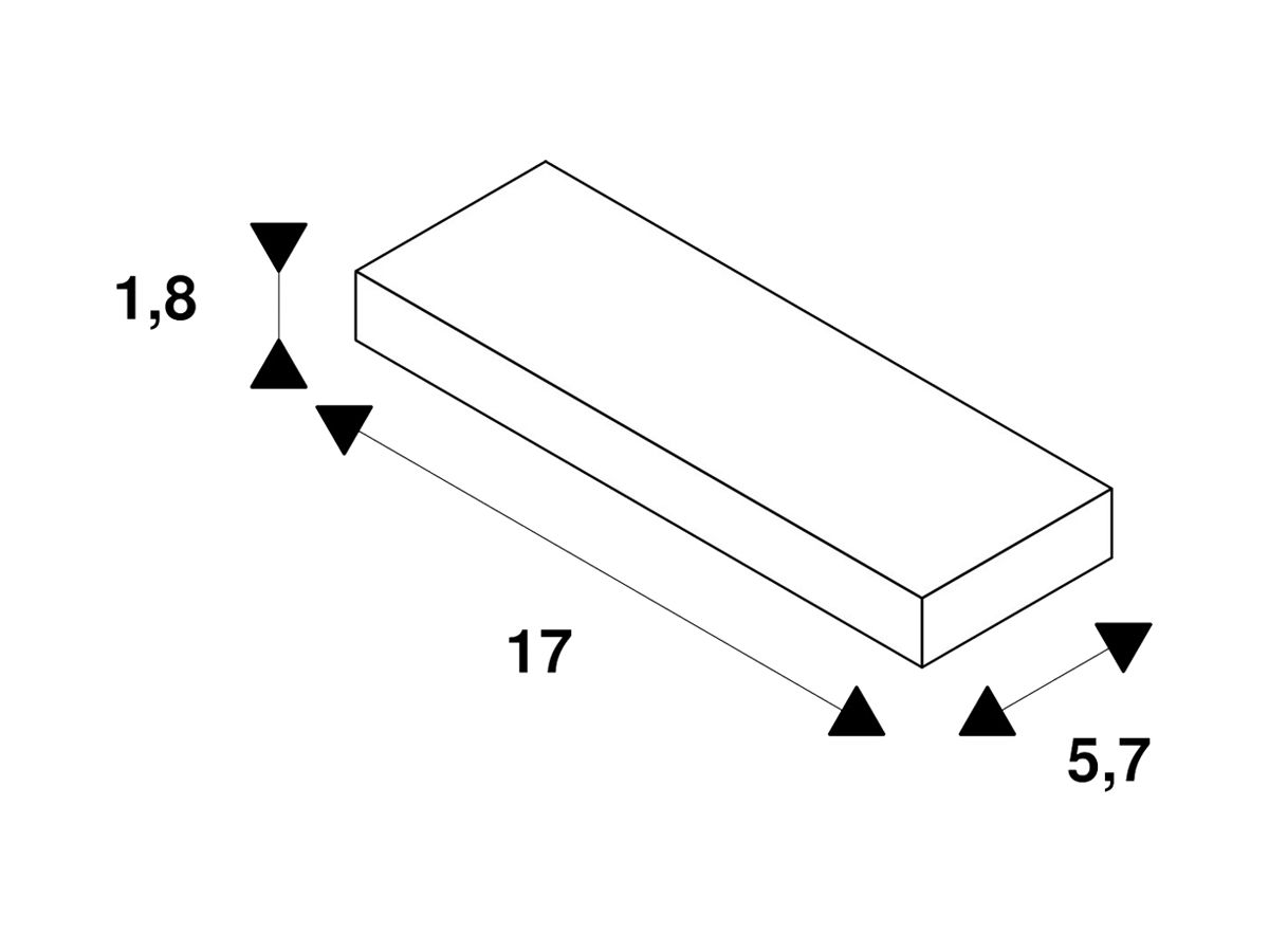 LED-Betriebsgerät SLV 36W 24V 1500mA ON/OFF 170×57×18mm
