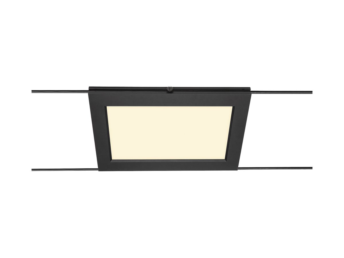 LED-Downlight SLV TENSEO PLYTTA RECTANGULAR 9.8W 750lm 2700K 240×175mm schwarz