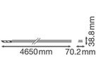 Tragschiene LEDVANCE TRUSYS FLEX 4500 5-polig weiss