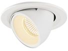 EB-LED-Downlight SLV NUMINOS GIMBLE S, 8.6W 250mA 730lm 3000K 20° ws