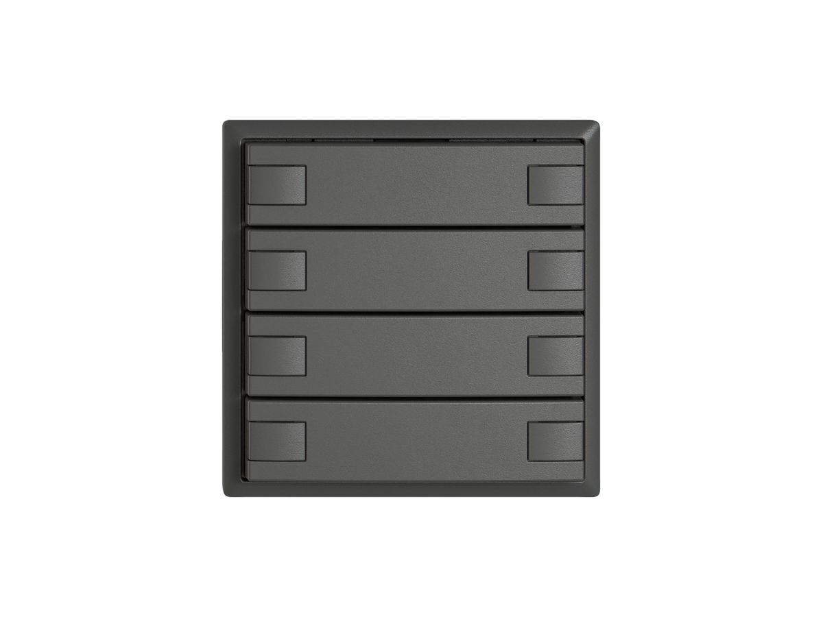 KNX-Taster RGB EDIZIO.liv SNAPFIX® Temperaturfüh.o.LED 8×Taste 1-Tbed.dgu
