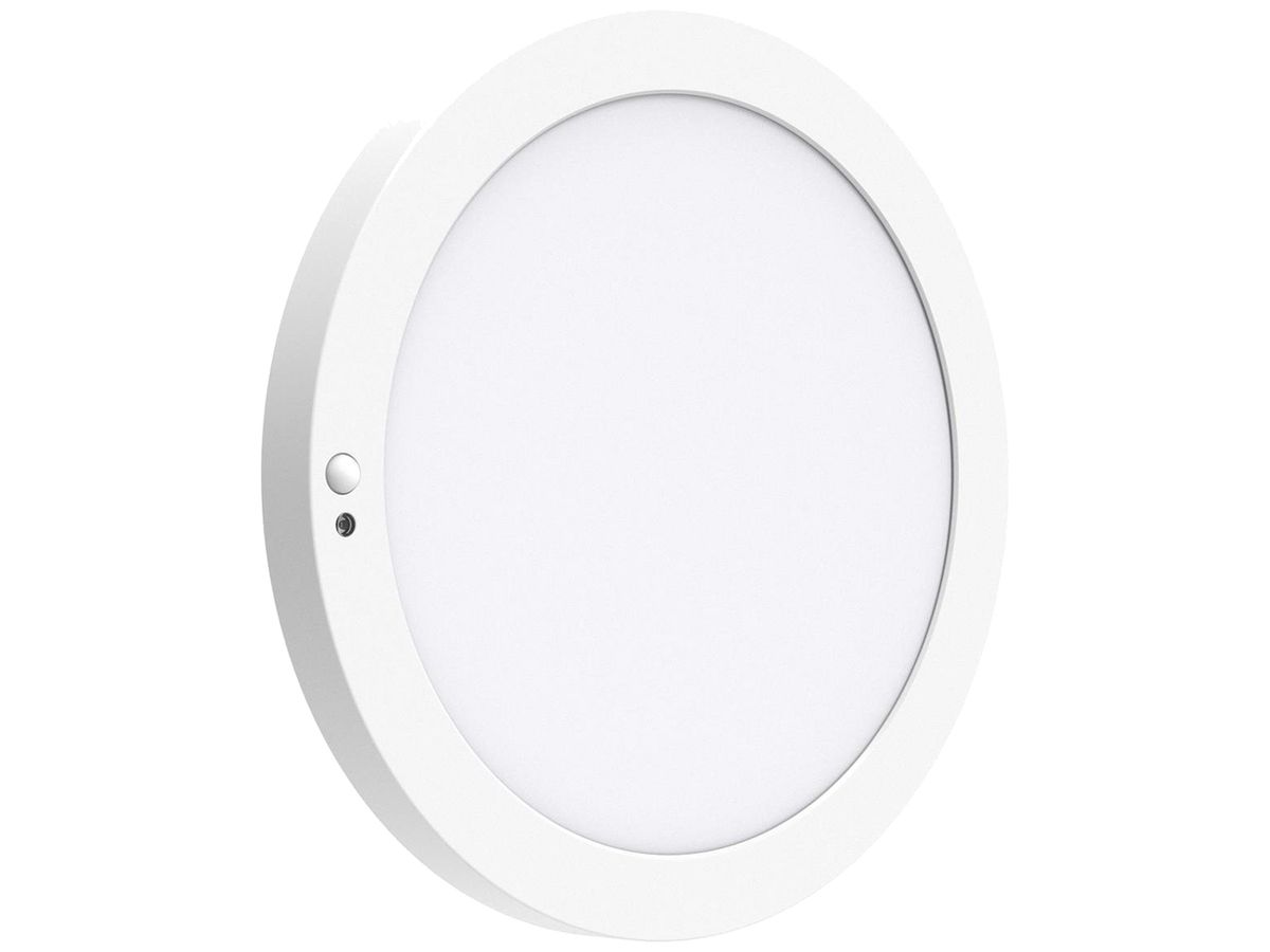 LED-Downlight DOTLUX UNISIZEplus PIR 18W 1400lm 830/840/857 120° Ø227mm weiss