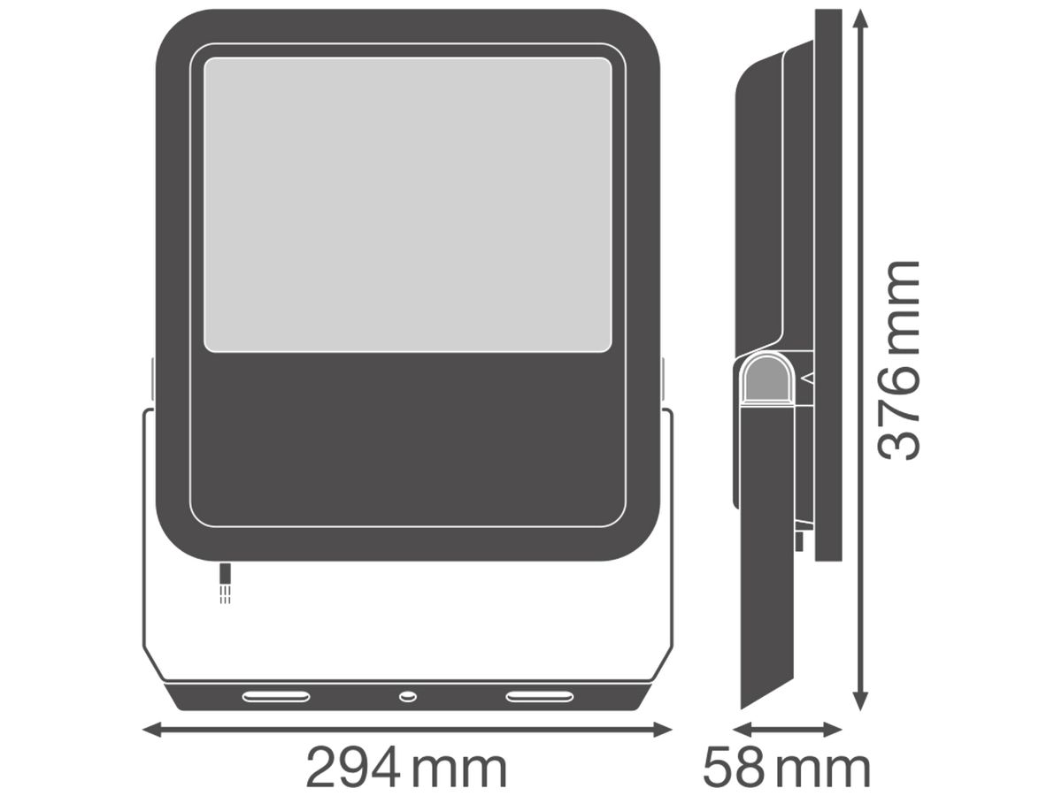 LED-Strahler LEDVANCE FLOODLIGHT200 133W 20000lm 865 IP66 100° 294×58 ws